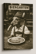 Vintage Oktoberfest Dachshund Canvas Print